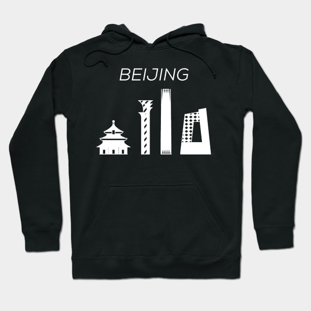 Beijing Skyline, China Capital, Chinese Hoodie by maro_00